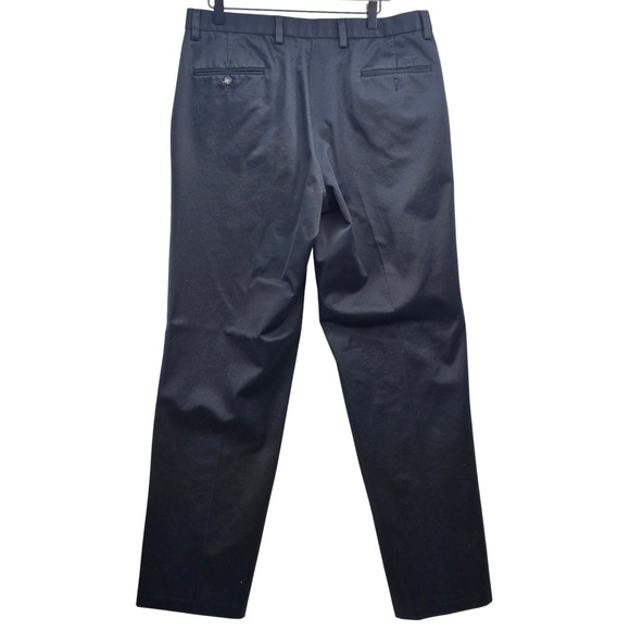 Dockers Mens Classic Fit Flat Front Black Cotton Chino Pants 36x34 406714158 - Picture 2 of 8